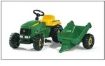 rolly toys Kid Trettraktor mit Anh&auml;nger John Deere, Ma&szlig;e: 134x47x52 cm; 01 219 0 -