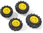 rolly toys Luftbereifung f&uuml;r Traktoren 2 x 260x95, 2 x 325x110, gelb, Ma&szlig;e: