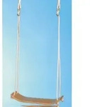 Brettschaukel Holz gebogen 50x15cm