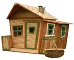 AXI Spielhaus Lisa aus Holz | Outdoor Kinderspielhaus mit Veranda f&uuml;r den...