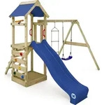 WICKEY FreeFlyer Spielturm Kletterturm Schaukel Kletterger&uuml;st Sandkasten...