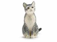 Schleich 13771 - Katze - sitzend, Tier Spielfigur
