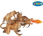 Papo Zweik&ouml;pfiger Drache, Gold, 3 Jahr(e), Drache, Mehrfarbig, PVC