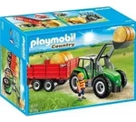 PLAYMOBIL 6130 - Gro&szlig;er Traktor mit Anh&auml;nger