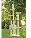 Kratzbaum Sigurd 6 - beige - deckenhoch 11 cm Kratzst&auml;mme - Beige