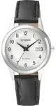 Citizen Damen-Uhr Eco-Drive Analog Quarz Leder-Armband FE1081-084A - Silber