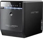 Fantec 1695 FANTEC QB-35US3-6G schwarz 4x3,5 SATA HDD USB3.0 eSATA