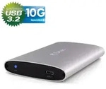 FANTEC ALU-25U31 2,5" USB 3.2 Aluminium Geh&auml;use f&uuml;r SATA HDD/SSD, silber