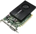 HP NVIDIA Quadro K2200-Grafikkarte, 4 GB, Quadro K2200, 4 GB, GDDR5, 128 Bit, 4096 x