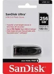 SanDisk Ultra, 256 GB, USB Typ-A, 3.2 Gen 1 (3.1 Gen 1), 100 MB/s, Dia, Schwarz