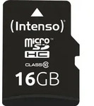 Intenso 16 GB microSDHC Karte Class 10 inkl. SD-Adapter