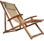 CASARIA&reg; Sonnenliege Holz Wetterfest Klappbar Verstellbar 160kg Belastbar Armlehne