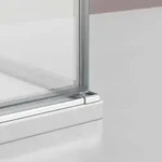 Duschkabine Eckeinstieg Faltt&uuml;ren EX213 - Nano Echtglas - 8 mm - 80 x 80 x 195...