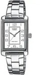Damen Uhr Casio LTP-1234PD-7B - Silber/Wei&szlig;