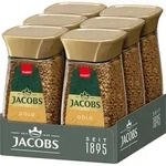 JACOBS Gold l&ouml;slicher Kaffee 6 Gl&auml;ser - 6 x 200 g Instantkaffee