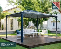 Palram - Canopia 702564, Palram - Canopia Martinique 4300 Metall Pavillon mit festem