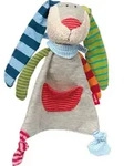 sigikid Schnuffeltuch Hase Rigel Dingel mehrfarbig 23cm, 41274