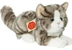 Teddy-Hermann Teddy Hermann Katze liegend grau, ca. 20cm 906919 - Grau