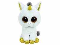 TY Beanie Boo Plush - Pegasus the Unicorn Buddy 24cm White Gold
