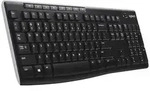 Logitech K270, Volle Gr&ouml;&szlig;e (100%), Kabellos, RF Wireless, QWERTY, Schwarz - Schwarz