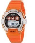 Herren Uhr Casio W-214H-4A - Orange