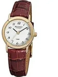 Regent Armbanduhr braun F-575 Damen Analog-Quarzuhr URF575 - Braun
