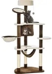 PawHut Kratzbaum Katzenbaum Katzenkratzbaum Kletterbaum Spielbaum Kratzbrett - Beige