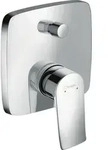 Hansgrohe Metris Wannenmischer Unterputz Fertigset eckig Chrom - Silber