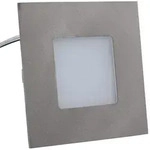 Heitronic LED Panel, 75x75mm, warmwei&szlig;, Edelstahl-Optik - Grau