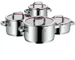 WMF Function 4 Kochgeschirr-Set 4-teilig, Induktion, Cromargan 0760046380 - Silber