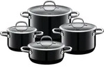 Silit Passion Black, Gemischtes Set, Schwarz, Edelstahl, Edelstahl, Edelstahl, Glas -