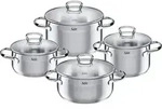 WMF Silit Toskana Topf-Set, Edelstahl, Edelstahl, Edelstahl, Keramik, Gas, Halogen,