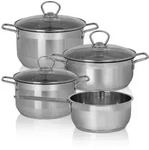 Karl Kr&uuml;ger SM4 Topf-Set Manhattan Edelstahl 4/7-teilig - Silber