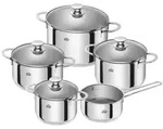 Zwilling Kochtopfset 5-teilig aus Edelstahl - Silber