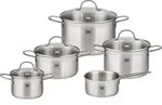 ELO Top Collection Topfset Edelstahl Volumenskala Induktion silberfarben 5-teilig