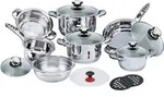 Topfset 16-tlg. Gourmet Royal mit Metalldeckeln - Kocht&ouml;pfe sind Induktionsgeeignet