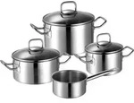 Schulte-Ufer Allround-set Profi-star 4-teilig Set1029 - Silber