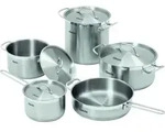 Bartscher A130442, Edelstahl, Stahl, Silber, Gas, Induktion, 16 cm, 18 cm - Silber