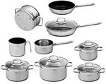R&ouml;sle Topfset ELEGANCE 10-tlg. 13120, 13120 - Silber