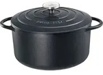 K&uuml;chenprofi Bratentopf Provence Gusseisen Schwarz rund 26 cm - Schwarz