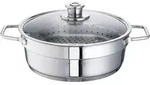Schulte-Ufer Wega, 00133-30 Aroma-D&auml;mpfer Wega, 30 cm, Edelstahl, inkl. Deckel,