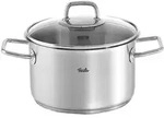 Fissler Viseo / Edelstahl-Topf (2,1 L - &Oslash; 16 cm) Kochtopf mit Glas-Deckel,