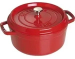 Staub La Cocotte 26cm rund, Kirsch-rot, Gusseisen - Rot