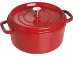 Staub 40509-835-0, 3,7 l, Rot, Eisenguss, Emaille, Keramik, Gas, Halogen, Induktion,