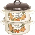 KR&Uuml;GER Kartoffeld&auml;mpfer, Biod&uuml;nster, Kartoffeltopf, 16cm, Emaille -