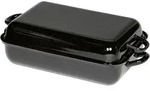 Riess Bratpfanne mit Deckel 32 cm/22 cm 11,60 l 0104-022 - Schwarz