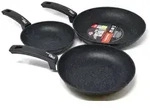 Moneta 0018653993 Topf-Set 3 St&uuml;ck(e) - Schwarz