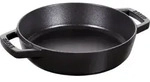 Staub Kochgeschirr Bratpfanne Schmorpfanne mit 2 Griffen Schwarz 20 cm - Schwarz
