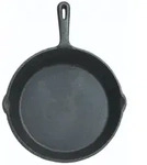 KitchenCraft Gusseisen Bratpfanne de, Induktionskochen, rund, Gusseisen, 24 cm