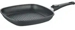 Grillpfanne 30x30 cm, Aluguss, schwarz - Vario Click (neue Version) - Grau